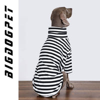 HKM-8662077 Large Dog Thin Inner Layer Clothing in Black and White - Multiple Sizes Available