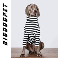 HKM-8662077 Large Dog Thin Inner Layer Clothing in Black and White - Multiple Sizes Available