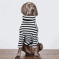 HKM-8662077 Large Dog Thin Inner Layer Clothing in Black and White - Multiple Sizes Available