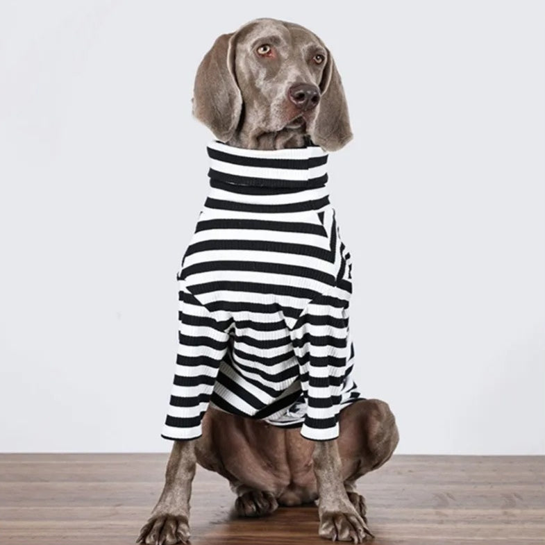 HKM-8662077 Large Dog Thin Inner Layer Clothing in Black and White - Multiple Sizes Available