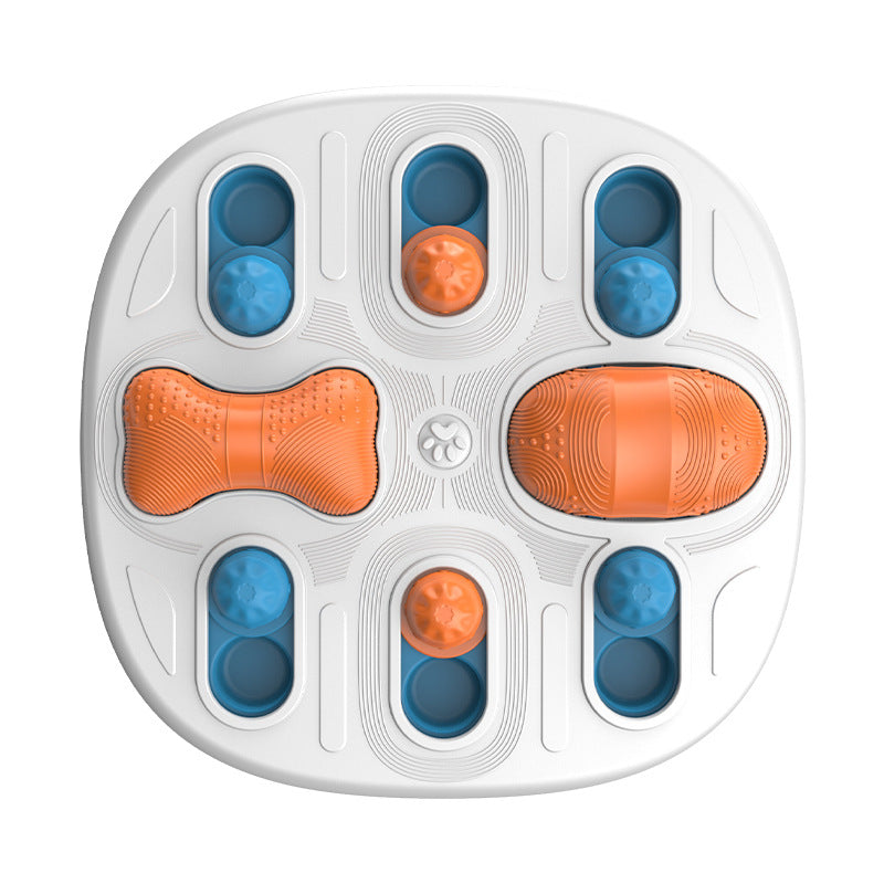 HKM-8662333 Slow Feed Licking Plate for Pets - Durable Plastic Busy Disk, 34.5x34.5x5.5 cm