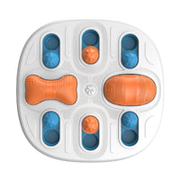 HKM-8662333 Slow Feed Licking Plate for Pets - Durable Plastic Busy Disk, 34.5x34.5x5.5 cm