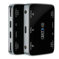 HKM-866323 2-in-1 Stereo Sound Card Converter for iPhone and Type-C Devices, Real-Time Charging and Live Streaming