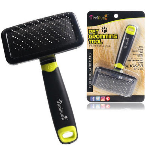 HKM-866323 Grooming Comb for Cats and Dogs - ABS Material, Available in Green and Red