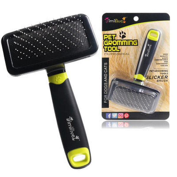HKM-866323 Grooming Comb for Cats and Dogs - ABS Material, Available in Green and Red