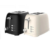 HKM-866323 Stainless Steel 2-Slice Retro Toaster for Waffles and Bread
