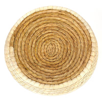 HKM-8663485 Natural Straw Cat Nest - Eco-Friendly Rattan Pet Litter Tray, 31cm Diameter