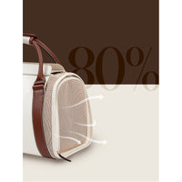 HKM-8663741 Out And About Portable Cat Handheld Shoulder Bag with Large Capacity in Fashionable Solid Color