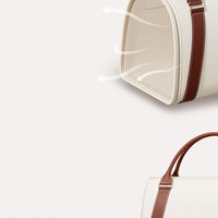 HKM-8663741 Out And About Portable Cat Handheld Shoulder Bag with Large Capacity in Fashionable Solid Color