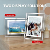 HKM-866451 Picture Photo Frame - Glass Tabletop Display & Wall Hanging, Sizes: 3.5x5, 4x6, 5x7, 6x8, 8x10, A4, A5