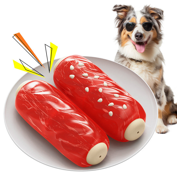 HKM-8665917 Molar Rod Dog Toy for Chewing and Playtime Fun with Durable Plastic Design