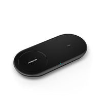 HKM-866643 Two-In-One Wireless Charger for Mobile Phone and Watch - 15W Fast Charging, Qi Certified, Fireproof Material
