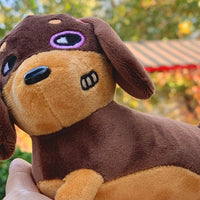 HKM-8666941 Squeaky Sausage Plush Toy for Small to Medium Dogs, Bite-Resistant and Fun