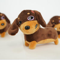 HKM-8666941 Squeaky Sausage Plush Toy for Small to Medium Dogs, Bite-Resistant and Fun