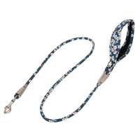 HKM-8667069 Floral Cotton Pet Dog Leash with Zinc Alloy Clips - Available in Blue and Red