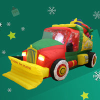 HKM-866707 Inflatable Santa Snow Clearer Christmas Decoration - Cloth Material, European & American Standards