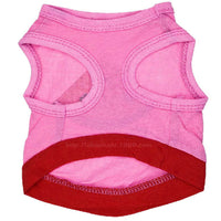 HKM-8667837 Cute Pink Watermelon Pattern Cotton Jersey Pet Vest for All Sizes