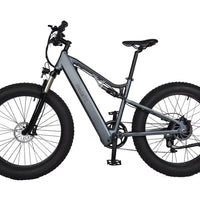 HKM-866899 Electric Mountain Bike with Full Suspension and 26 Inch Wheels - 9 Speed, 60-70 Nm Torque, LCD Display, Lithium Battery