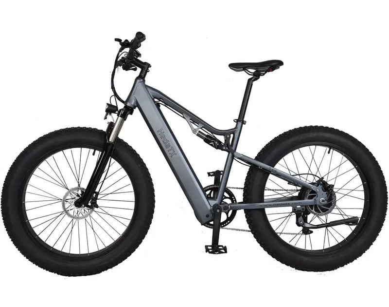 HKM-866899 Electric Mountain Bike with Full Suspension and 26 Inch Wheels - 9 Speed, 60-70 Nm Torque, LCD Display, Lithium Battery