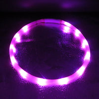 HKM-8669245 Luminous Anti-Lost Dog Collar with USB Charging - Adjustable Sizes S, M, L, Multiple Flash Modes