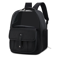 HKM-8669501 Versatile PU Cat Backpack in Khaki, Beige, Brown, Pink, White, and Black - Medium Soft Design