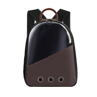 HKM-8669501 Versatile PU Cat Backpack in Khaki, Beige, Brown, Pink, White, and Black - Medium Soft Design