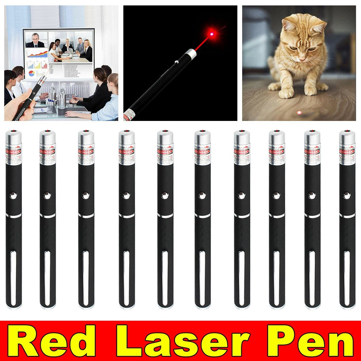 HKM-867027 650nm Red Laser Pointer Pen Light Visible Single Beam AAA Lazer Torch 10PCS 9900 Miles Mini Small Teaching Pen Light Pet Toys