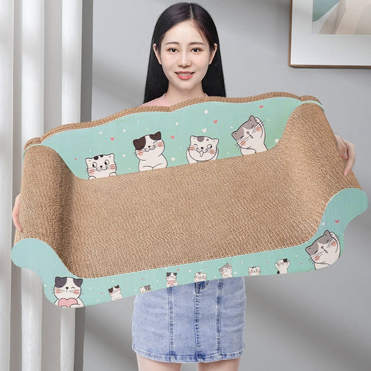 HKM-8671293 Integrated Cat Sofa Bed with Scratch Board - Available in Multiple Sizes for Cats up to 25kg