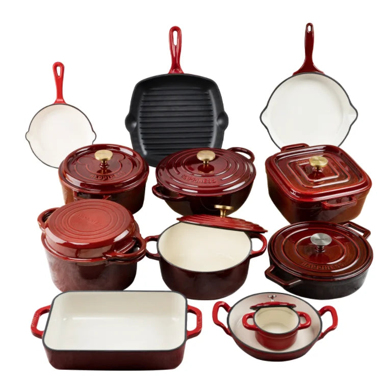 HKM-867283 7-Piece Non-Stick Cookware Set in Various Colours for Effortless Cooking