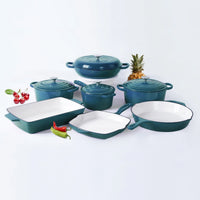 HKM-867283 7-Piece Non-Stick Cookware Set in Various Colours for Effortless Cooking