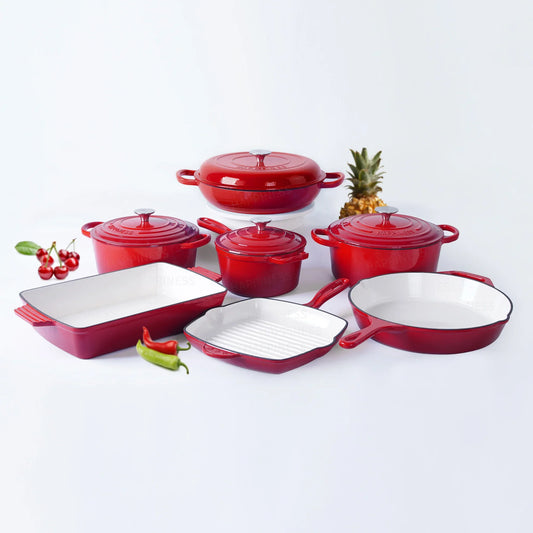 HKM-867283 7-Piece Non-Stick Cookware Set in Various Colours for Effortless Cooking