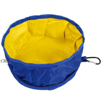 HKM-8673213 Waterproof Outdoor Folding Pet Bowl - Easy to Clean Polyester Tableware in Multiple Colors