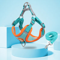 HKM-8674493 Adjustable No Pull Dog Harness and Leash Set for Small Dogs and Puppies with Reflective Strips
