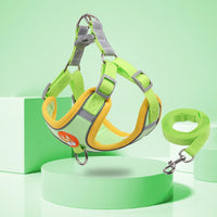 HKM-8674493 Adjustable No Pull Dog Harness and Leash Set for Small Dogs and Puppies with Reflective Strips