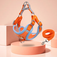 HKM-8674493 Adjustable No Pull Dog Harness and Leash Set for Small Dogs and Puppies with Reflective Strips