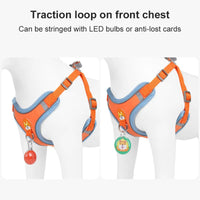 HKM-8674493 Adjustable No Pull Dog Harness and Leash Set for Small Dogs and Puppies with Reflective Strips