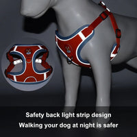 HKM-8674493 Adjustable No Pull Dog Harness and Leash Set for Small Dogs and Puppies with Reflective Strips