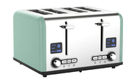 HKM-867475 4-Slice Electric Digital Touch Screen Toaster with Customisable Toasting Levels