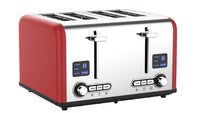 HKM-867475 4-Slice Electric Digital Touch Screen Toaster with Customisable Toasting Levels