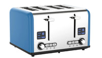 HKM-867475 4-Slice Electric Digital Touch Screen Toaster with Customisable Toasting Levels