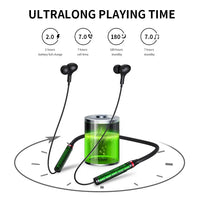 HKM-867475 Wireless Bluetooth 5.0 Neckband Earphones with Magnetic Design for Sports and Gym Use