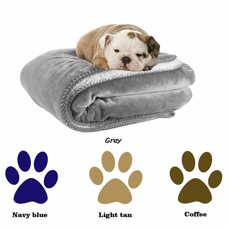HKM-8674877 Waterproof Fashion Simple Dog Pet Mat - Polyester Fiber in Grey, Camel, Coffee, Navy
