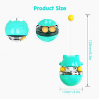 HKM-8676285 Cat Treat Dispenser Tumbler Toy for Interactive IQ Training and Mental Stimulation