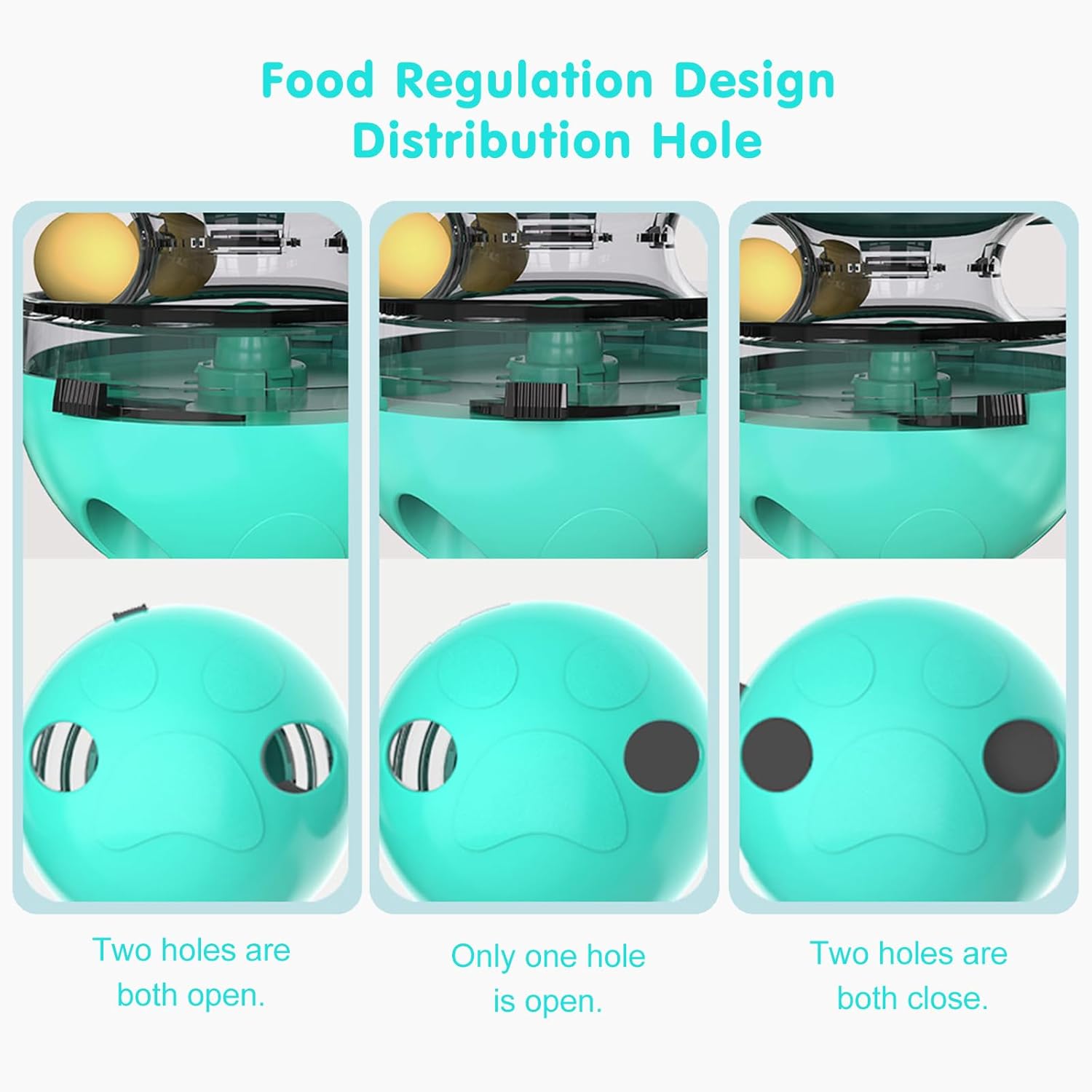 HKM-8676285 Cat Treat Dispenser Tumbler Toy for Interactive IQ Training and Mental Stimulation