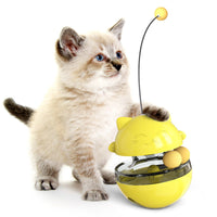 HKM-8676285 Cat Treat Dispenser Tumbler Toy for Interactive IQ Training and Mental Stimulation