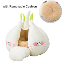 HKM-8677821 Cozy Winter Pet Tent Bed with Soft Cushion and Removable Mat