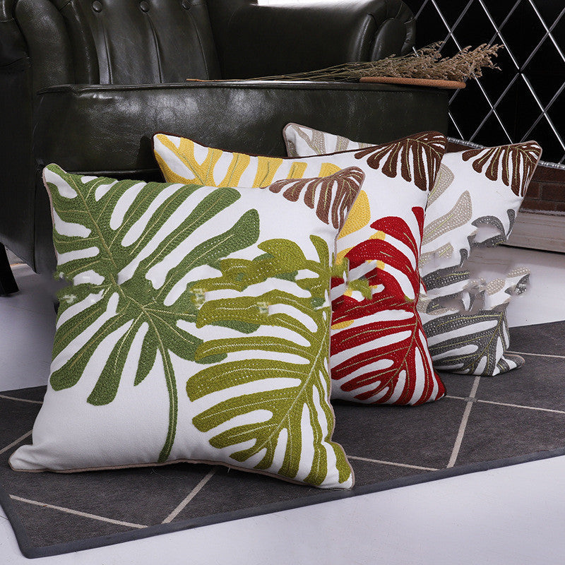 HKM-867795 Cotton Printed Modern Pillow Cover - Simple Design for Comfort