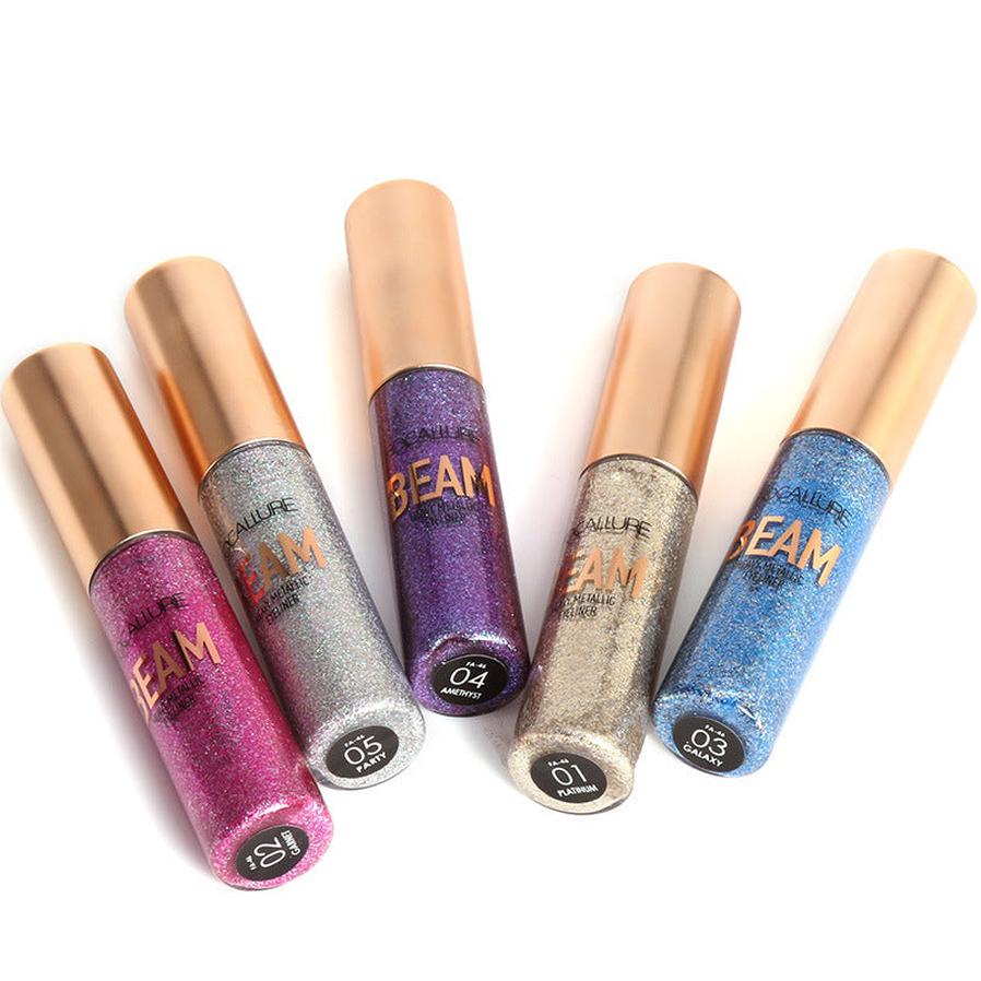 HKM-867795 Pearlescent Liquid Eyeliner in Purple, Silver, Blue, Rose Red, and Peacock Blue