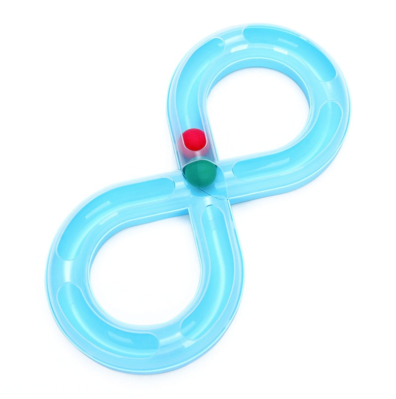 HKM-8678077 Interactive Cat Turntable Toy with Track Ball - Fun and Engaging Pet Activity Board