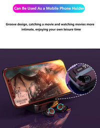 HKM-867923 Wireless Bluetooth Headset with Digital Power Display, Touch Control, Noise Isolation, and Sweatproof Design